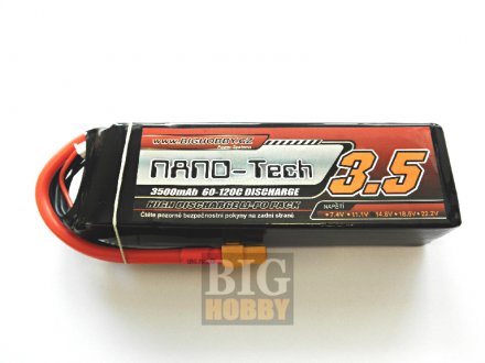 Lipol baterie NANO Tech 3500mAh 4S 60C (120C)