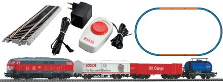 PIKO 57154 H0 Analogový set - vlak s lokomotivou BR218 DB Cargo s kolejemi s podložím