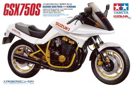 Plastikový model motorky Tamiya 14034 Suzuki GSX750S New Katana 1:12