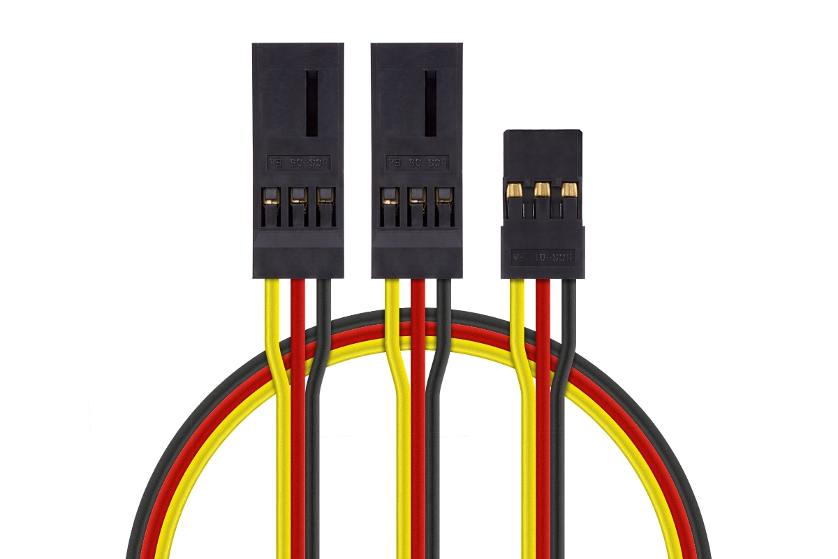 4701 S "Y"-kabel JR plochý silný krátký 150mm (PVC) | pkmodelar.cz