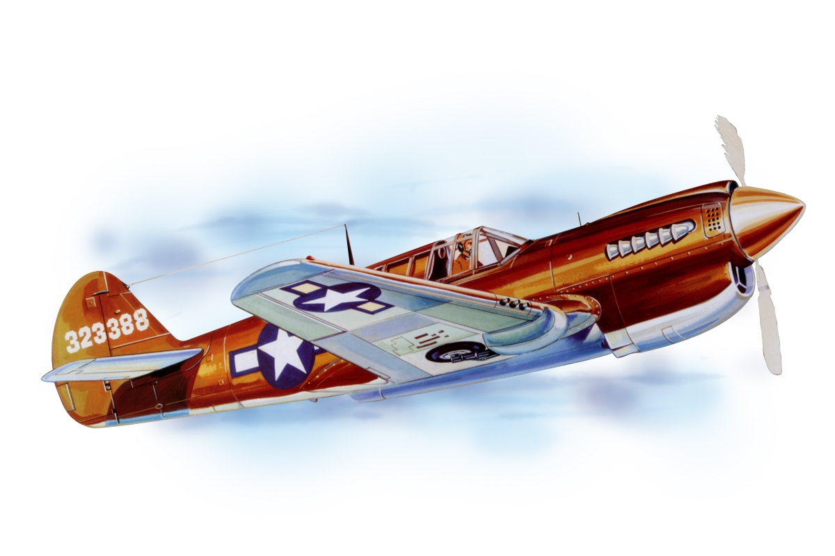 P - 40 Warhawk (711mm) laser.vyřezávaný