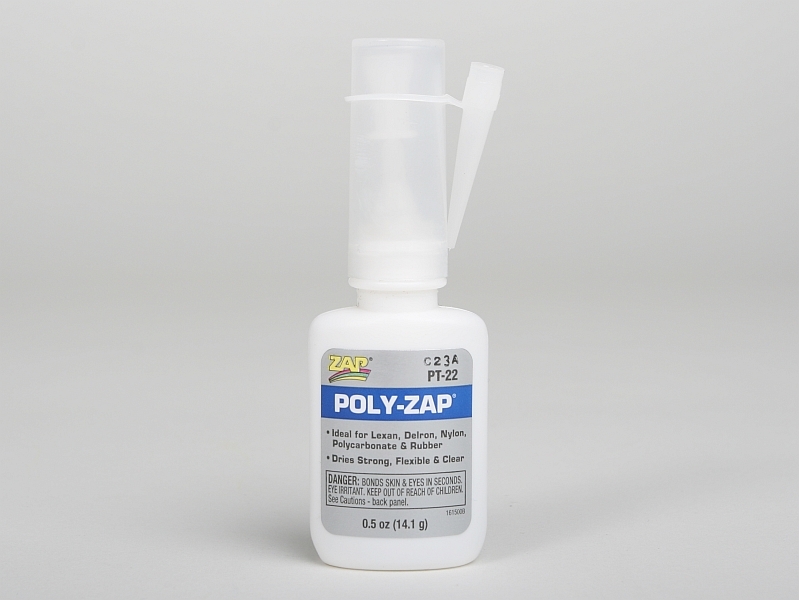 POLY-ZAP 14,1g (1/2oz) střední vteř. lepidlo na plasty