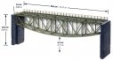 Noch 67027 Železniční most ocelový přímý 360 mm HO | pkmodelar.cz