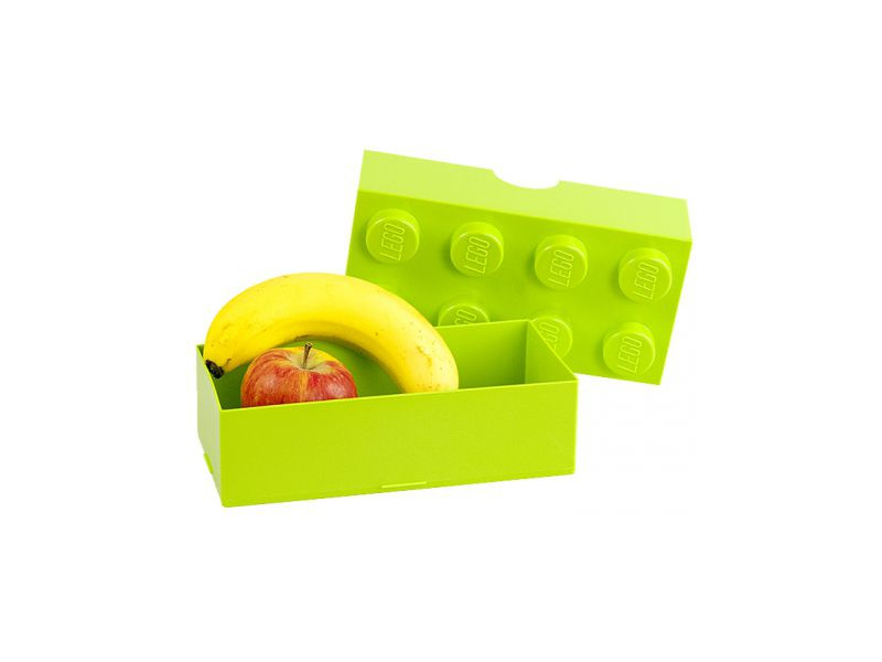 LEGO box na svačinu 100x200x75mm - tmavě zelený | pkmodelar.cz