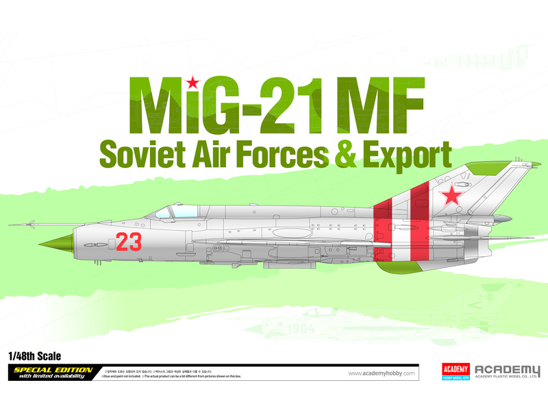 Plastikový model letadla Academy 12311 "MiG-21MF" Soviet Air Force & Export 1:48 | pkmodelar.cz