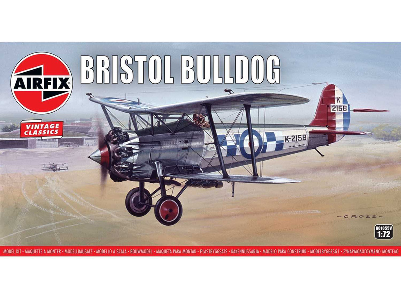 Plastikový model letadla Airfix A01055V Bristol Bulldog (1:72)