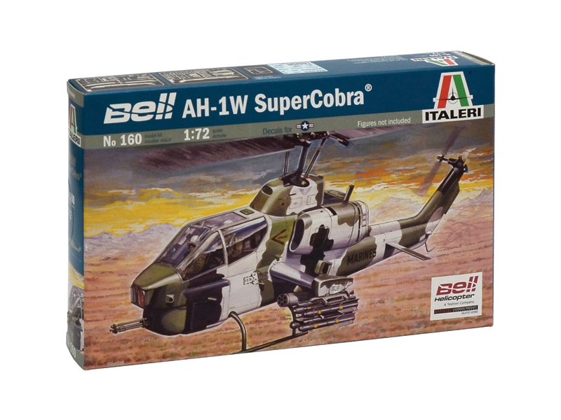 Plastikový model vrtulníku Italeri 0160 AH-1W Super Cobra (1:72)