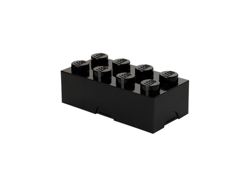 LEGO box na svačinu 100x200x75mm - černý | pkmodelar.cz