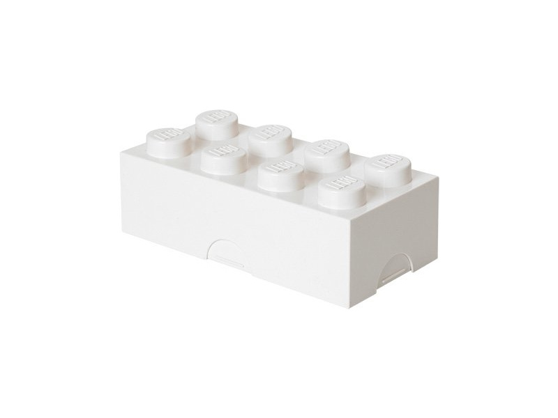 LEGO box na svačinu 100x200x75mm - bílý | pkmodelar.cz