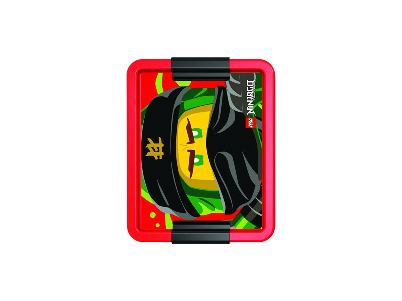 LEGO box na svačinu 170x135x69mm - Ninjago červený | pkmodelar.cz