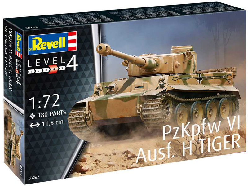 Plastikový model tanku Revell 03262 PzKpfw VI Ausf. H Tiger (1:72)