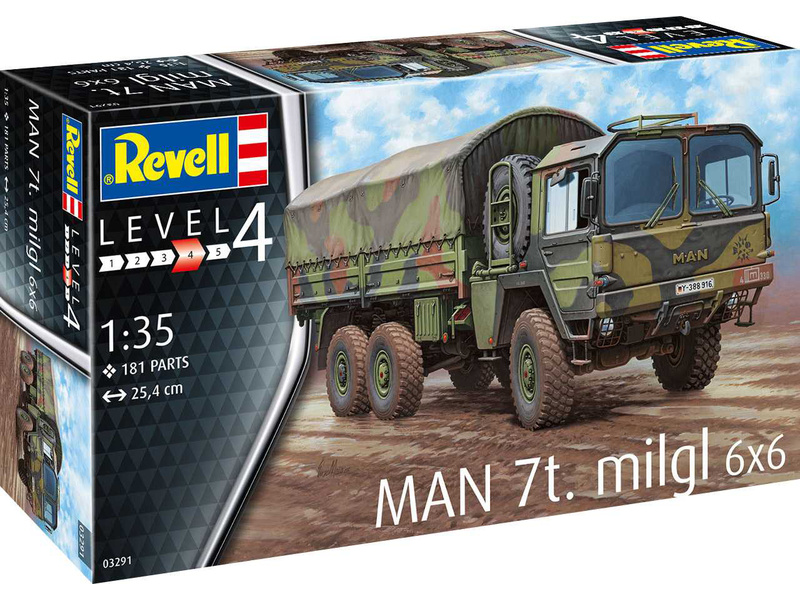 Plastikový model vojenské techniky Revell 03291 MAN 7t Milgl (1:35) | pkmodelar.cz
