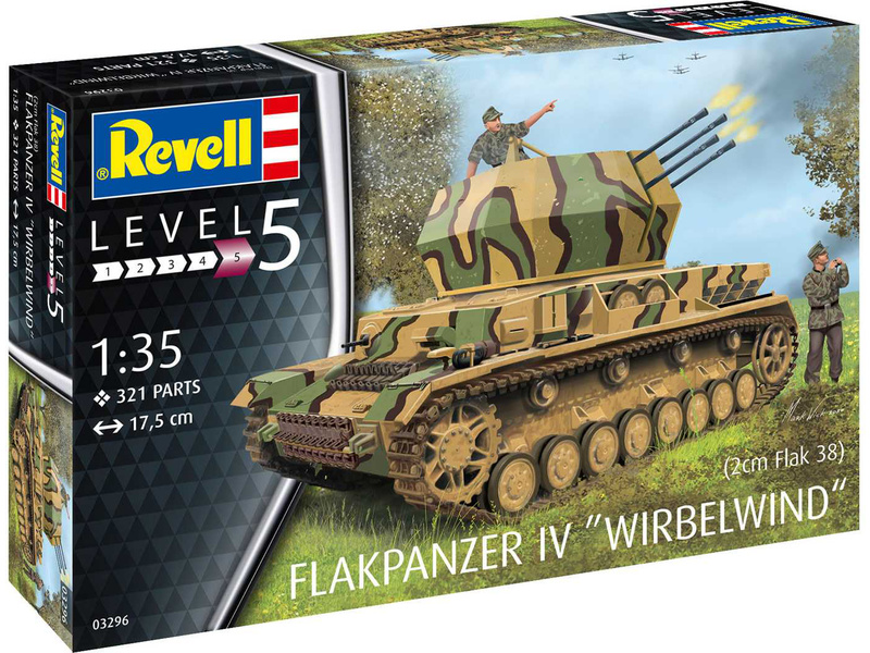 Plastikový model vojenské techniky Revell 03296 Flakpanzer IV Wirbelwind (1:35) | pkmodelar.cz