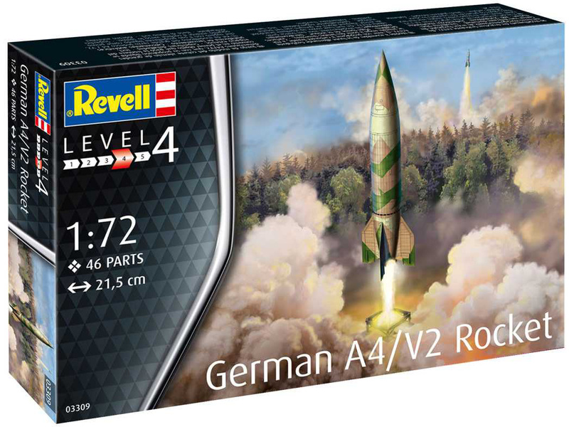 Plastikový model vojenské techniky Revell 03309 německá raketa A4/V2 (1:72) | pkmodelar.cz
