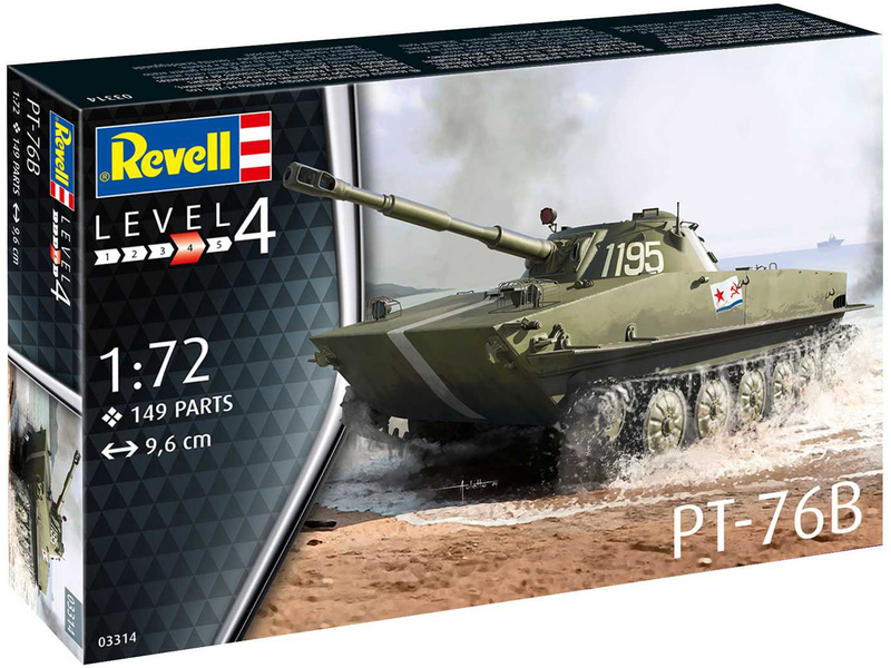 Plastikový model tanku Revell 03314 PT-76B (1:72) | pkmodelar.cz