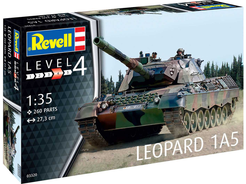 Plastikový model tanku Revell 03320 Leopard 1A5 (1:35) | pkmodelar.cz