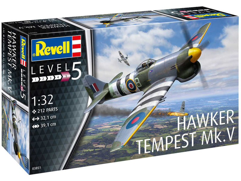 Plastikový model letadla Revell 03851 Hawker Tempest V (1:32)