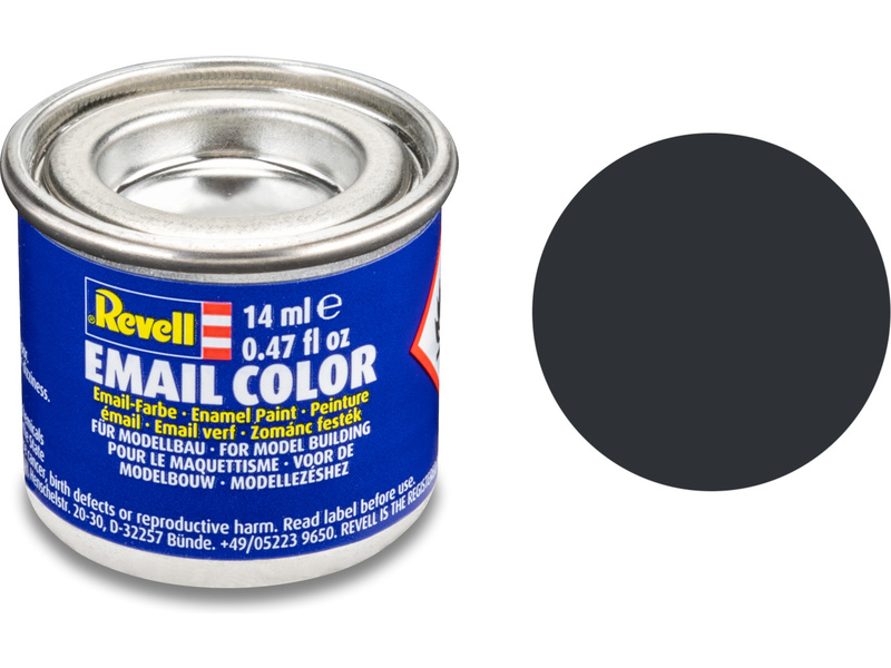 Barva Revell emailová - 32109: matná antracitová šedá (anthracite grey mat) č.9 | pkmodelar.cz