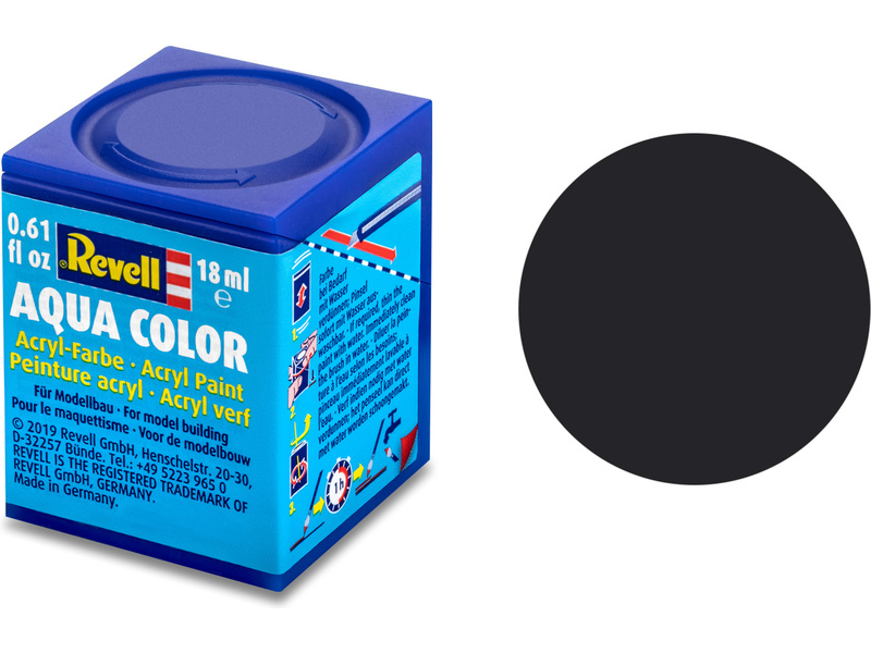 Barva Revell akrylová - 36106: matná dehtově černá (tar mat) č.6