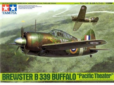 Plastikový model letadla Tamiya 61094 Brewster B-339 Buffalo - Pacific Theatre 1:48