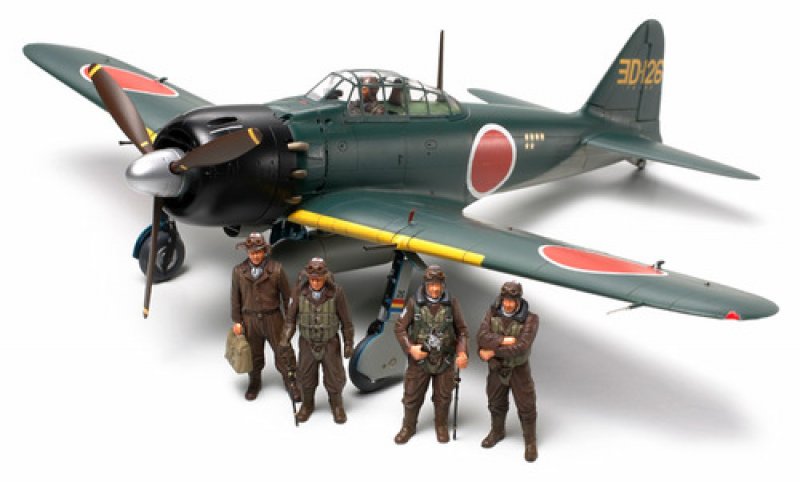 Plastikový model letadla Tamiya 61103 MITSUBISHI A6M5/5a ZERO FIGHTER (ZEKE) 1:48 | pkmodelar.cz