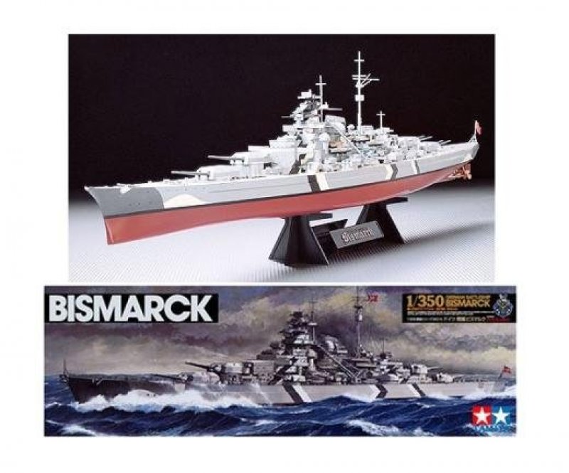 Plastikový model lodě Tamiya 78013 Bismarck 1:350 | pkmodelar.cz