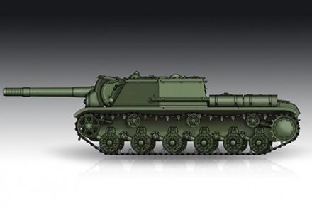 Plastikový model tanku Trumpeter 07130 SU-152 Self-propelled Heavy Howitzer - Late 1:72