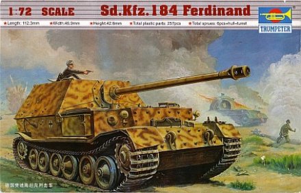 Plastikový model tanku Trumpeter 07205 Sd.Kfz.184 Ferdinand 1:72