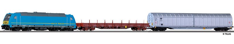 Tillig 01438 TT Analogový set - vlak s lokomotivou BR285 MAV s kolejemi | pkmodelar.cz
