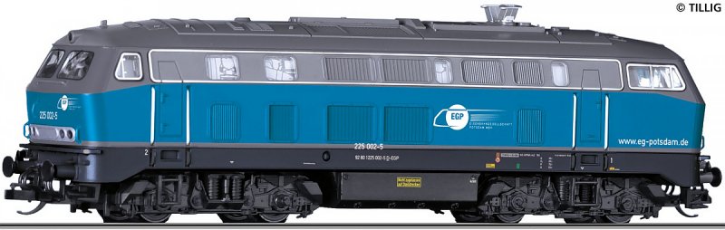 Tillig 02724 TT Dieselová lokomotiva 225.002-5, EGP, Ep.VI | pkmodelar.cz