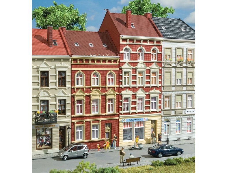 Auhagen 11417 Městské domy v ulici Schmidtstraße 27/29 HO | pkmodelar.cz