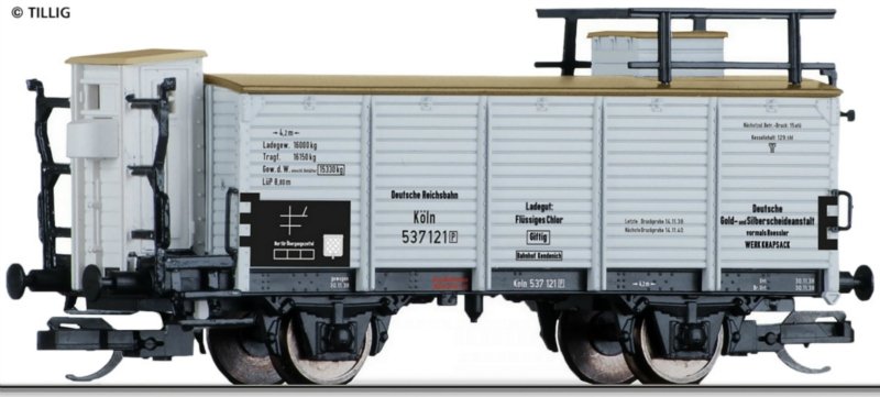 Tillig 95890 TT Vůz pro přepravu kapalin "DEGUSSA", DRG, Ep.II | pkmodelar.cz