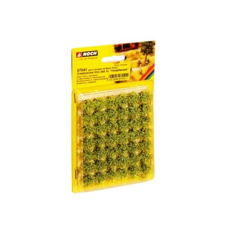 Noch 07041 Mini set XL travní trsy "polní květy", zelené 42 ks, 9 mm | pkmodelar.cz