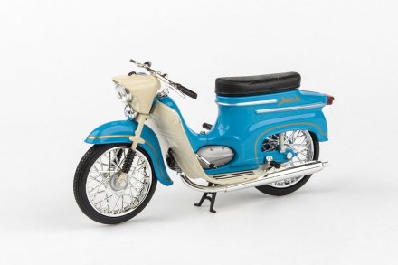 JModel motocyklu Jawa 50 Pionýr typ 20 (1967) 1:18 - Modrá