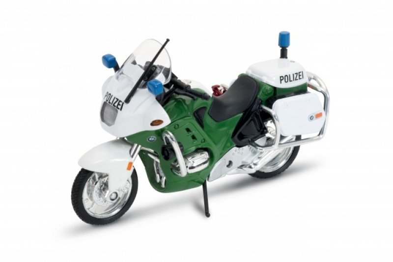 Model motocyklu BMW R1100 RT Polizei (zelená) 1:18 | pkmodelar.cz