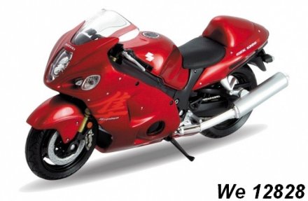 Model motocyklu Suzuki Hayabusa (červená) 1:18