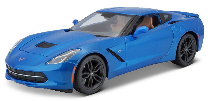 Model auta Maisto Chevrolet Corvette Stingray (modrá metalíza) 1:24 | pkmodelar.cz