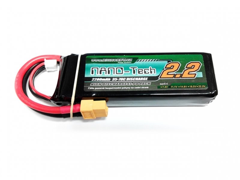Lipol NANO Tech 2200mAh 4S 35/70C | pkmodelar.cz