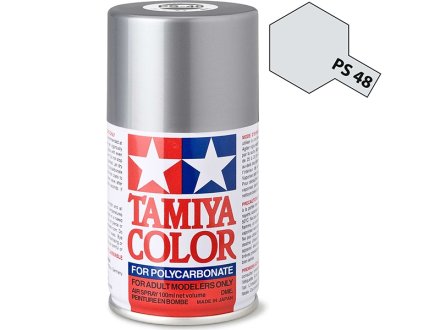 Tamiya PS48 Semi-Gloss Silver Anodized Aluminium