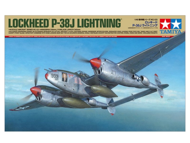 Tamiya 61123 P-38 J Lightning | pkmodelar.cz