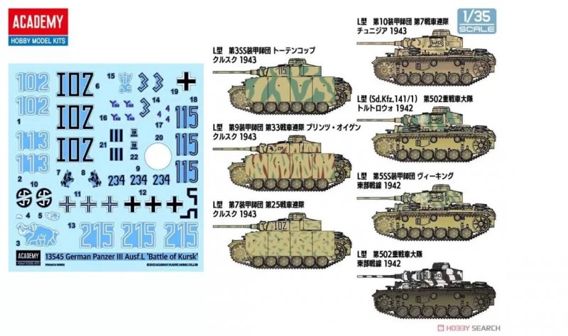 Plastikový model   na slepení Academy 13545 Panzer III Ausf.L Battle of Kursk 1:35) | pkmodelar.cz