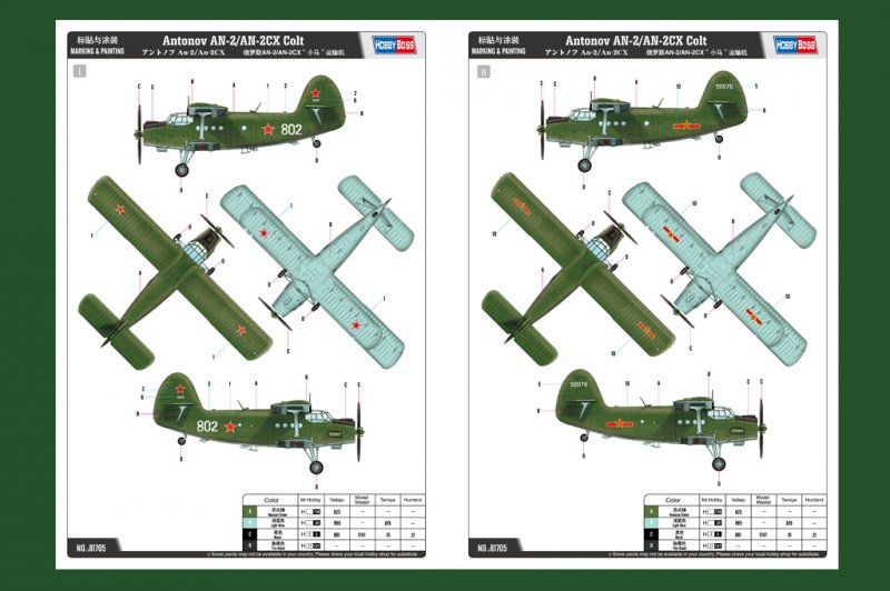 Hobby Boss 1705 Antonov AN-2/AN-2CX Colt 1:48 | pkmodelar.cz