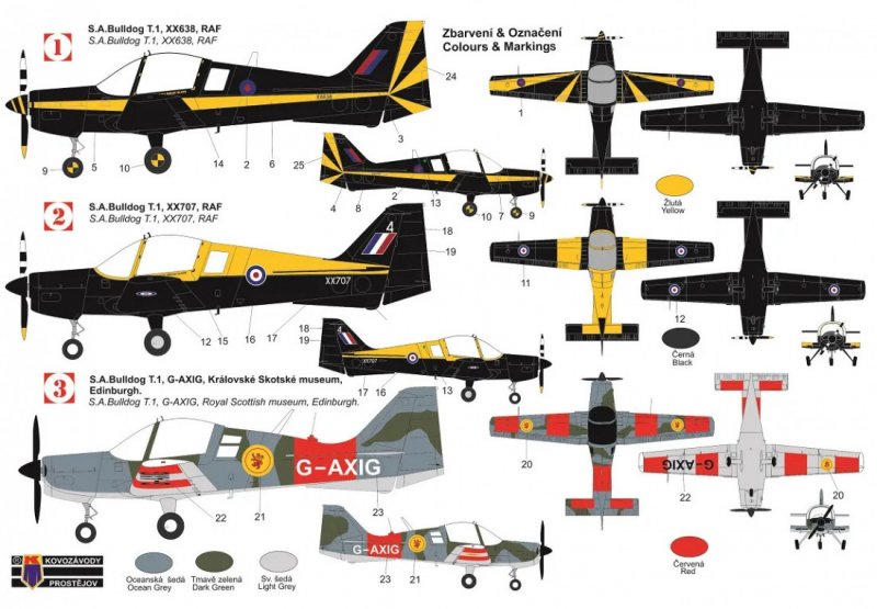 KPM0299 S.A.Bulldog T.1 RAF Special 1:72 | pkmodelar.cz