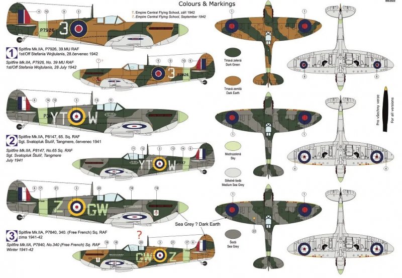 KPM0302 Spiffire Mk.IIa RAF 1:72 | pkmodelar.cz