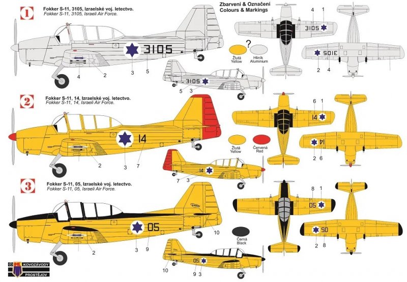 KPM0372 Fokker S-11 Instructor Israel 1:72 | pkmodelar.cz