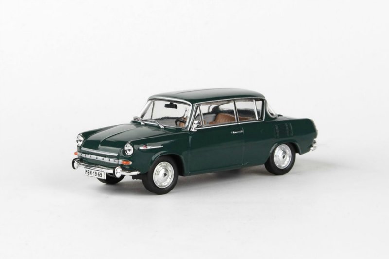 Abrex Škoda 1100MBX (1969) 1:43 - Zelená Tmavá | pkmodelar.cz