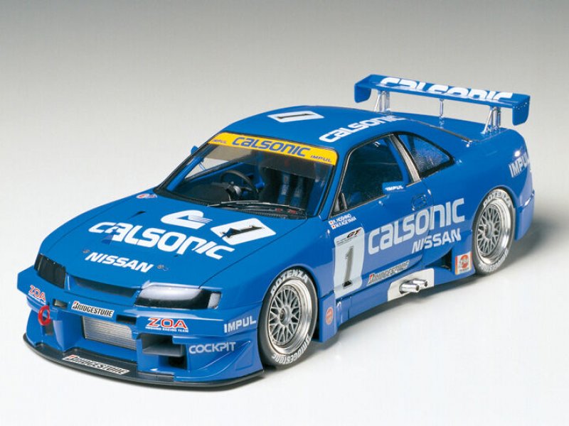 Plastikový model auta na slepování  Tamiya 24184 Calsonic Skyline GT-R(R33) 1:24 | pkmodelar.cz