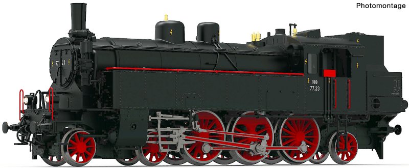 ROCO 70075 H0 Parní lokomotiva Rh77.23, ÖBB, Ep.III | pkmodelar.cz