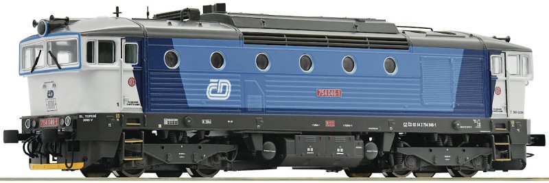 ROCO 71024 H0 Dieselová lokomotiva 754.046-1 Brejlovec, ČD, Ep.VI, DCC ZVUK | pkmodelar.cz