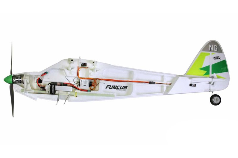 1-01333 RR FUNCUB NG green 1410mm ARF | pkmodelar.cz